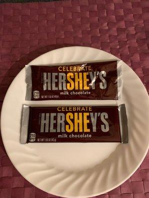 BUY ONE CELEBRATE HERSHEY'S MILK CHOCOLATE CANDY BAR GET ONE FREE.