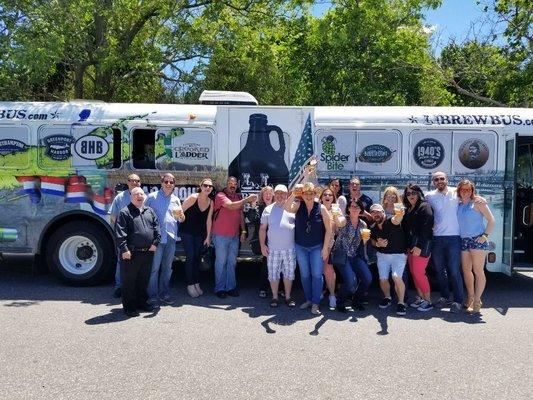 Another day, another party on the L.I. Brew Bus #librewbus