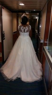 The back that was altered and fit beautifully. Everyone loved it