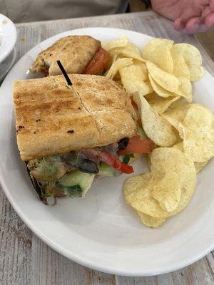 Veggie sandwich and panini of the day