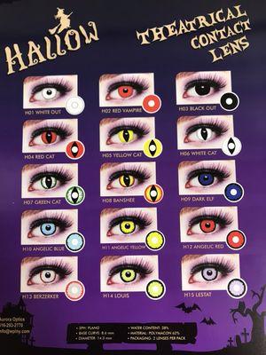 Halloween contact lens!