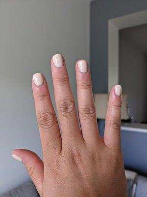 Regular manicure, great paint job!