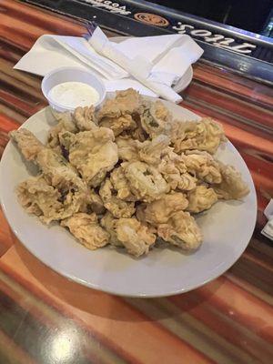 Fried Pickles and Jalapenos