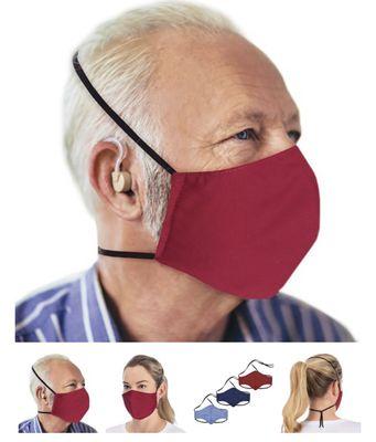 Special protective masks for easy and safe wearing with hearing aids.