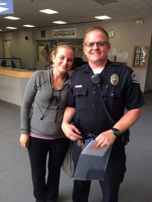 Thanks Officer Brian Smith for being an exemplary example of "to protect & to serve" :))