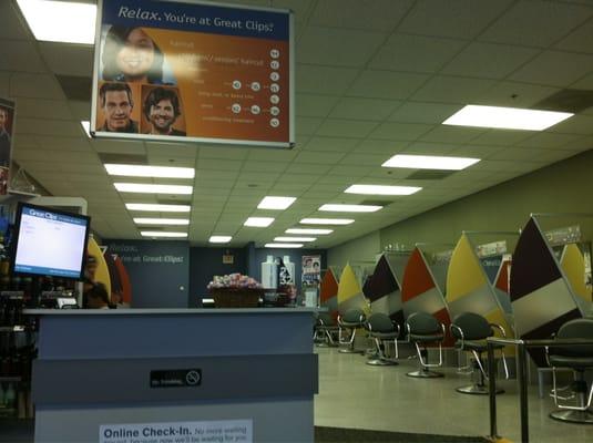 Inside of Great Clips