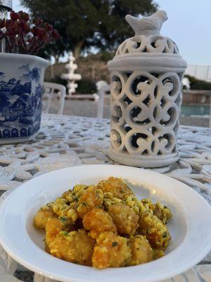 Homemade curry corn Boom Boom shrimp