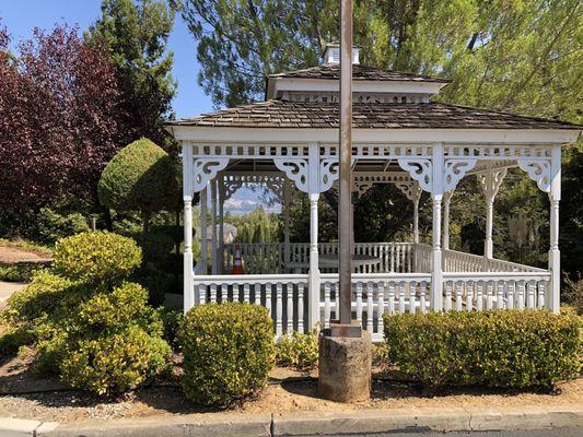 Gazebo and you can see Clearlake in the background.