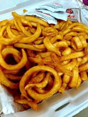 Lots of curly fries! $6.49