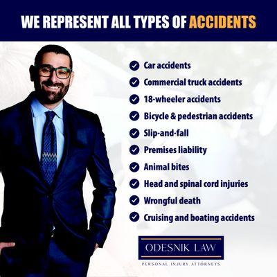 We represent all types of accidents.