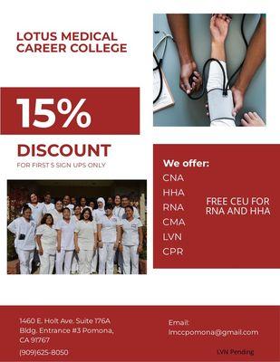 For More Information Regarding Our Programs Contact Us At (909)625-8050
 Join CNA Courses Now!! #CNA #nursing