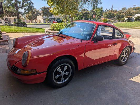 My baby is back in the driveway. Ready to take me on my next adventure.