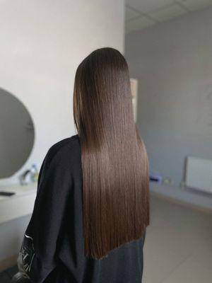 Keratin straightening