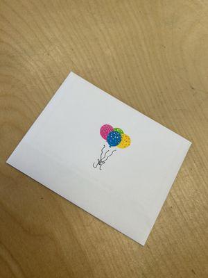 Gift card envelope