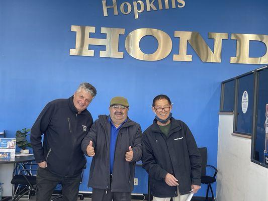 The Hopkins Honda Sunnyvale dream team, Dr J, Jorge 'El Porto' and Felix