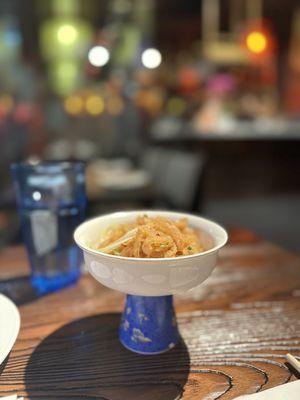 Cold jellyfish appetizer