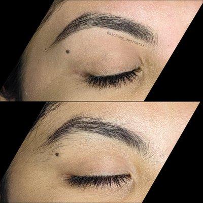 Before//After - Eyebrow Wax Service