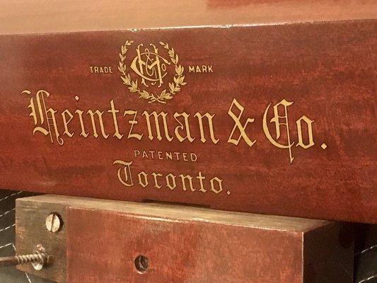 Heinztman Upright Rebuild: Refinished with new  decal.