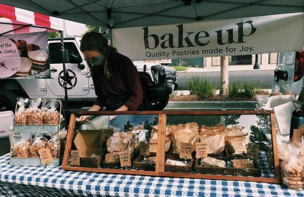 Serving up freshly baked, from-scratch pastries every Saturday at the Old Town Newhall Farmer's Market