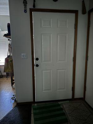 The gap in my front door