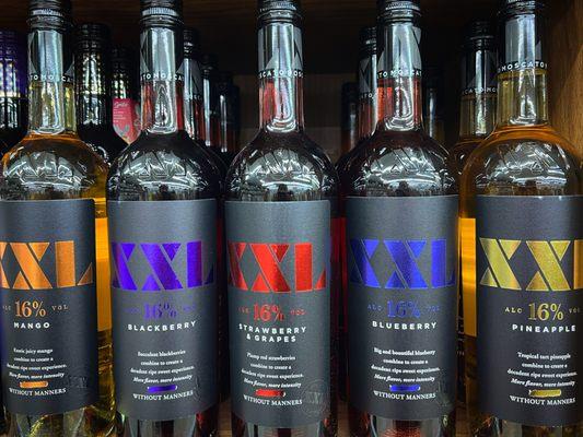 XXL Moscato Without Manners (750ml wine - Flavors: Mango, Blackberry, Strawberry & Grapes, Blueberry, Pineapple and many more)