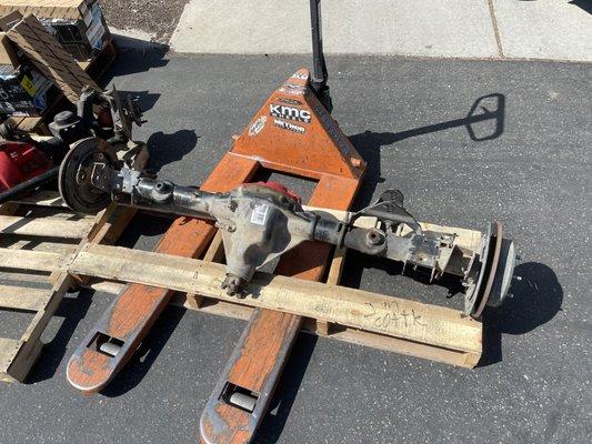 Used rear axle as supplied to 4WP by myself for swapping into  my Jeep.