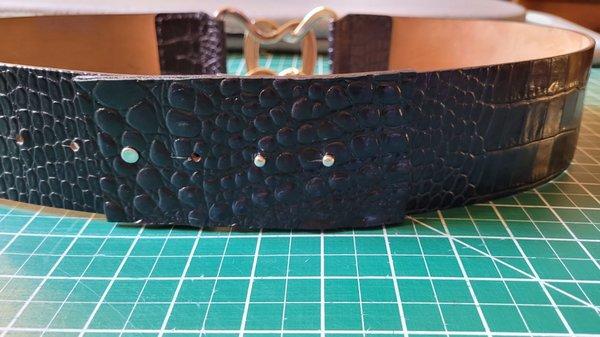 Perfect match leather inset