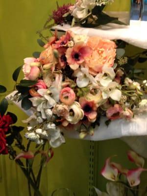 A sample of the diverse bride's bouquet