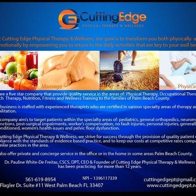 One of my current Ads now in circulation. 
Come check us out, we'll take care of your aches & pains; the natural way.