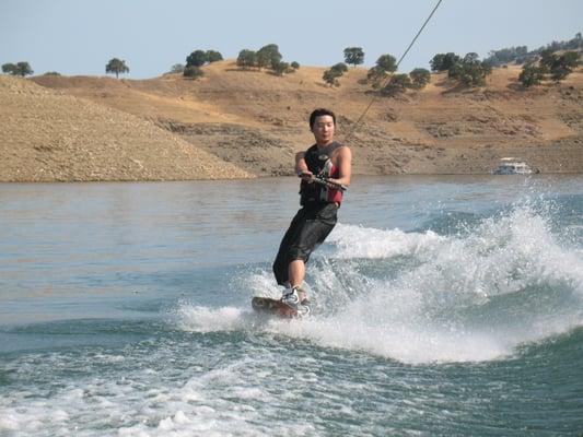 Wakeboarding on Lake McClure