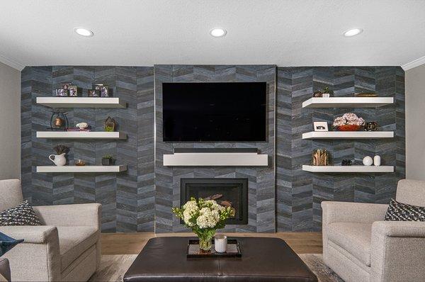 Fireplace in Family Room