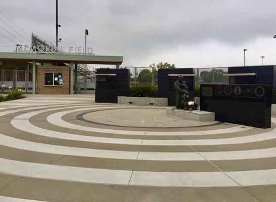 Memorial field entrance