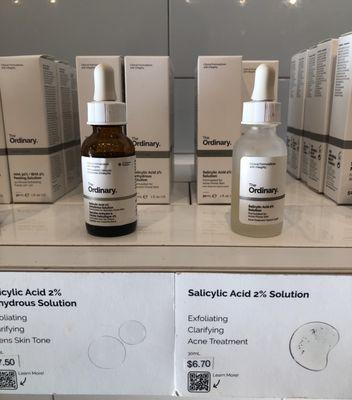 The Ordinary products + prices