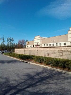 Entrance under the sign