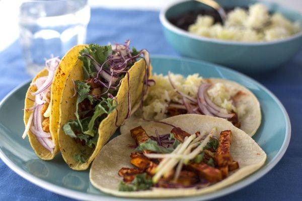 Build your own taco bar for Mexican cuisine catering