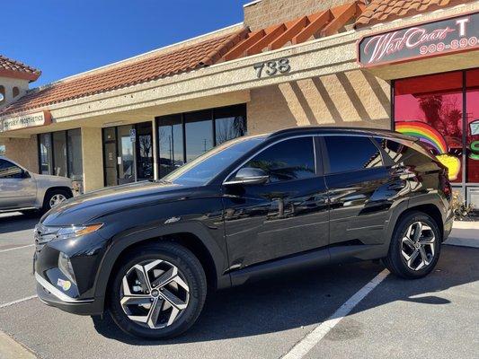 New car looking good with that tint!