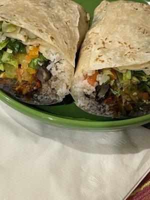 Vegetable burrito