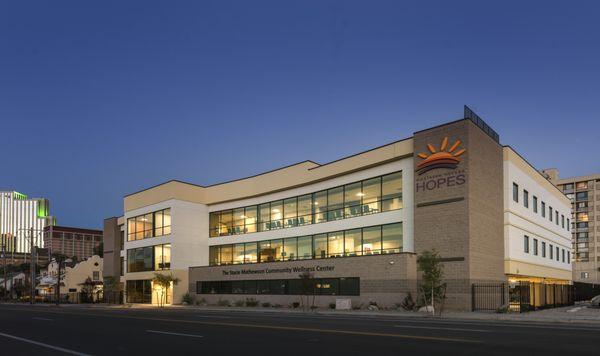 The Stacie Mathewson Community Wellness Center located on 580 W 5th St.