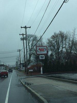 Honey Dew Donuts of Bellingham -- 288-290 Pulaski Boulevard / Route 126, Bellingham            Sign