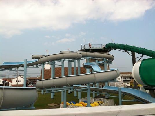 Watch the water slides as you have your meal!