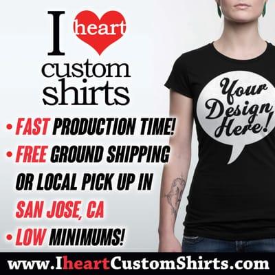 I heart Custom Shirts