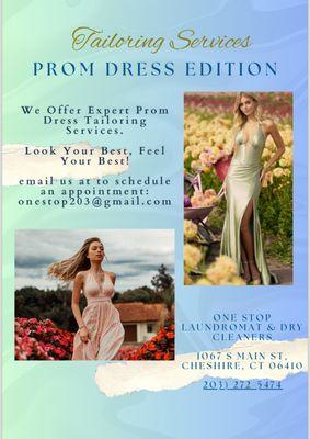 Prom Dress Tailoring Available !