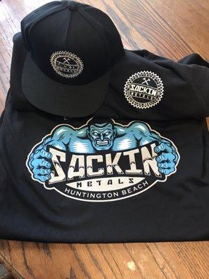 Screen printed logos/ embroidered hats