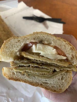 Eggplant Caprese Sandwich