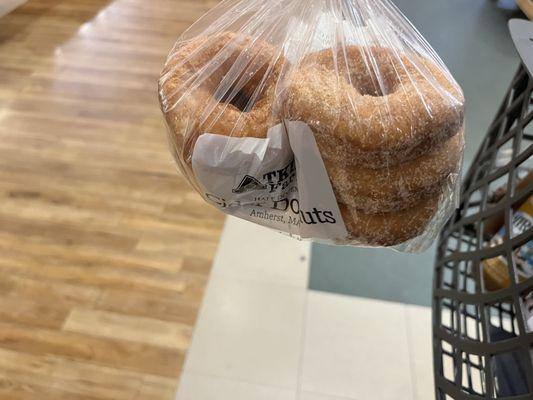 Famous apple cider donuts