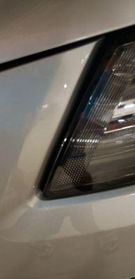 Gap in front of the headlight is 2mm+ so the uneven metal underneath is visible