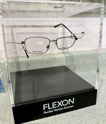 Come & ask about our Flexon frames that are light weight and durable..