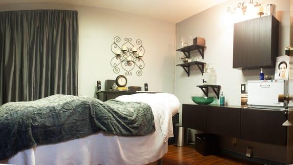 Our beautiful treatment rooms have the most comfortable treatment beds; heated for your supreme comfort.