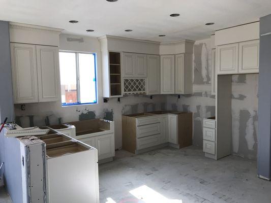 Full scale remodel in Victorville waiting on the countertops