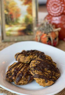 Vegan and Gluten-Free Pumpkin Spice Chocolate Chip with Pecans Cookie (limited-time only)